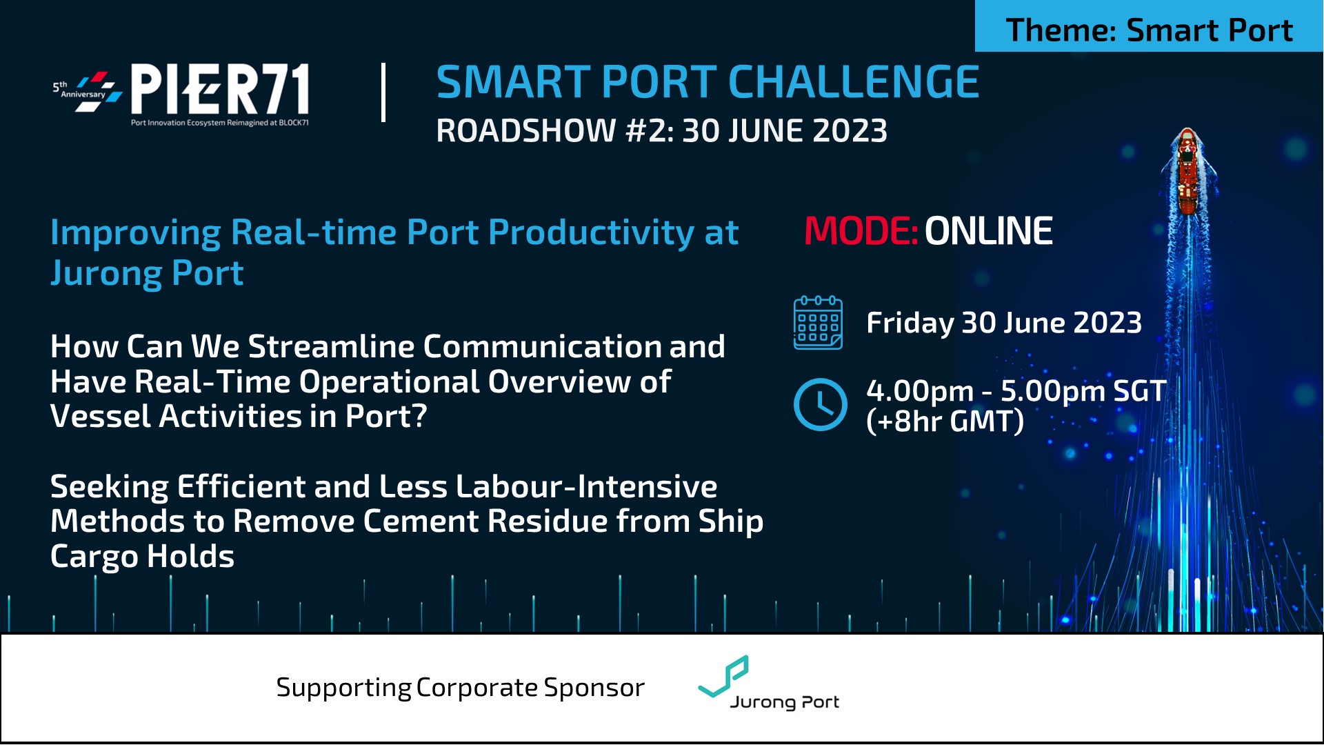 SPC2023 Roadshow: Improving Real-time Port Productivity at Jurong Port (Mode: Online)