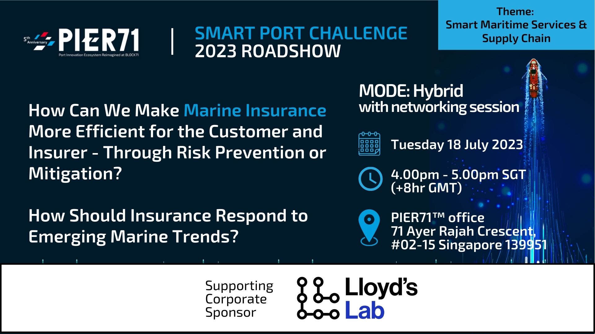 SPC2023 Roadshow on InsureTech with Lloyd’s Lab (Hybrid event)