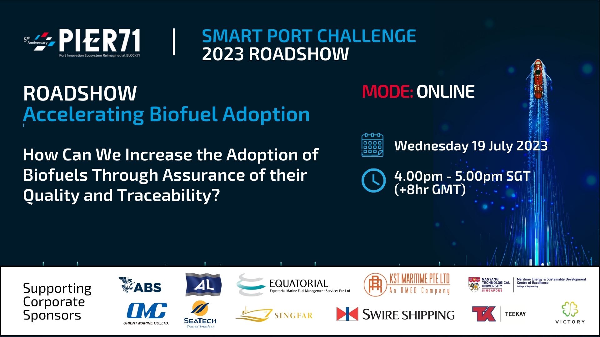 SPC2023 Online Roadshow: Accelerating Biofuel Adoption – through Assurance of Quality and Traceability?