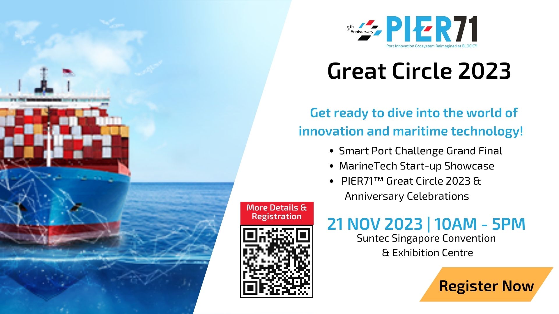 Invitation to PIER71™ Great Circle 2023 – Celebrating Maritime Innovation & the Global MarineTech Community